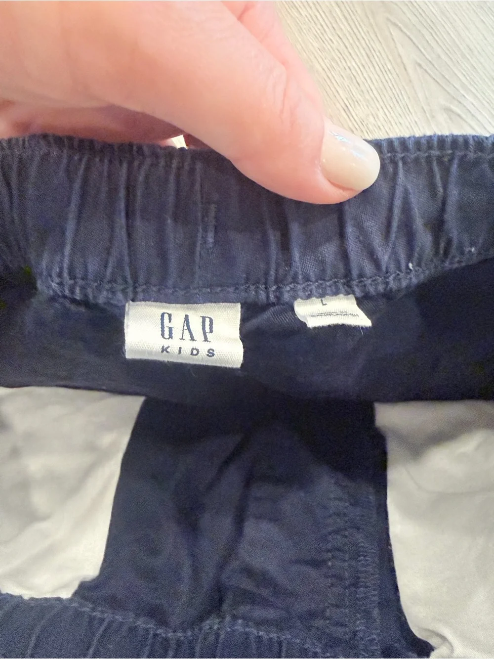 GAP Youth Boys Drawstring Jogger Pants - Navy Blue (L)